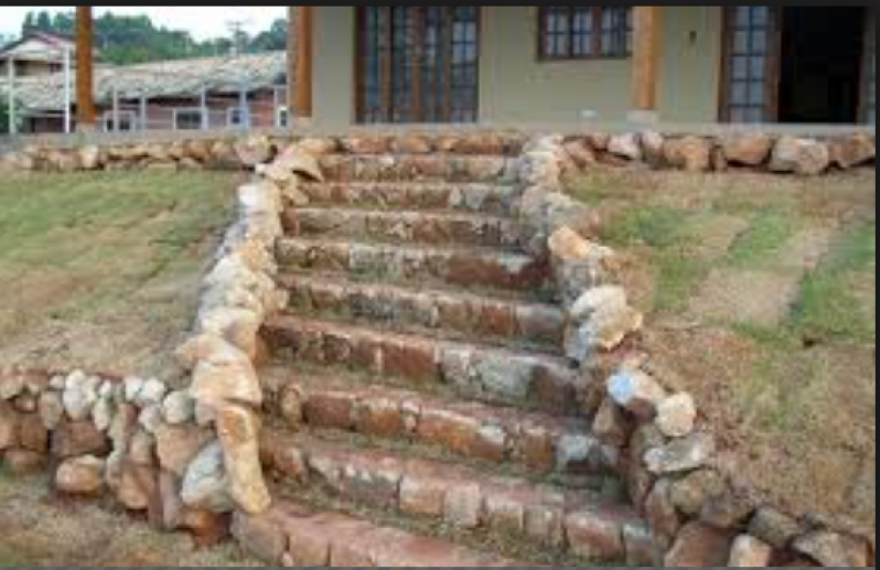 Escadas de Pedra Rústica Parque Cecap - Escada Exterior